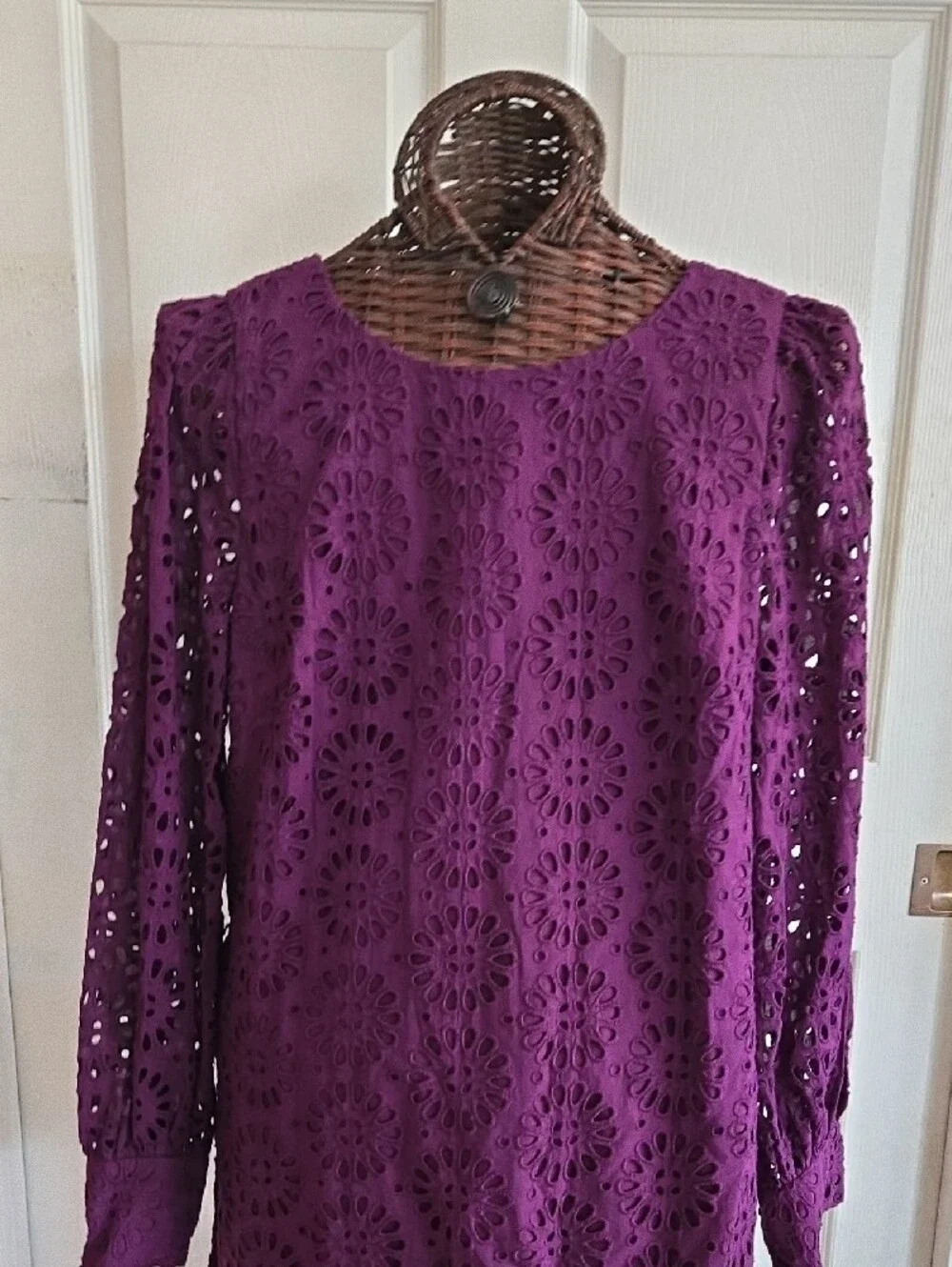 Lilly Pulitzer Plum Eyelet Lace Romper Dress - Size 14